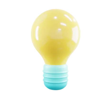 Idea Lamp  3D Icon