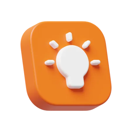 Idea Lightblub  3D Icon