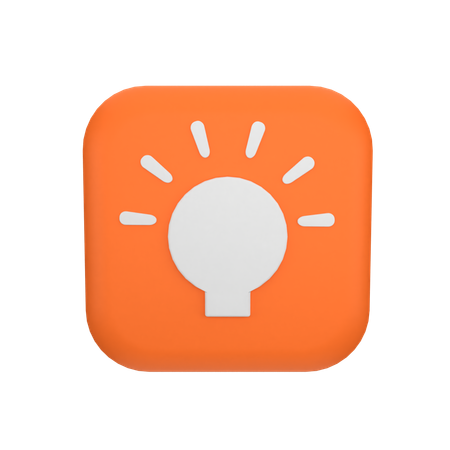 Idea Lightbulb  3D Icon