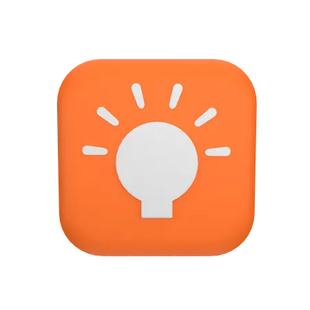 Idea Lightbulb  3D Icon