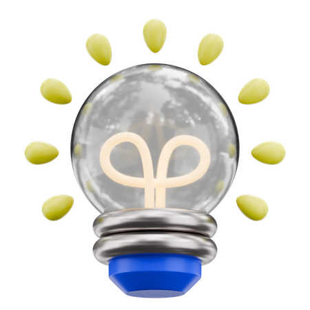 Idea Lightbulb  3D Icon