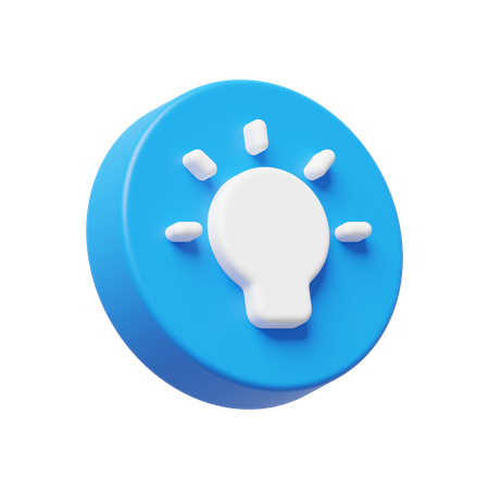 Idea Lightbulb  3D Icon