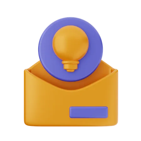 Idea Mail  3D Icon