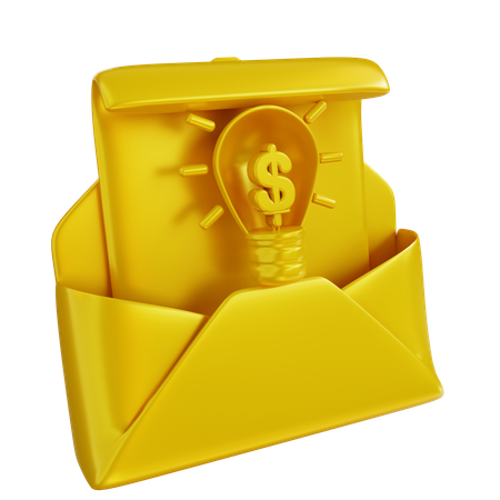 Idea Mail  3D Icon