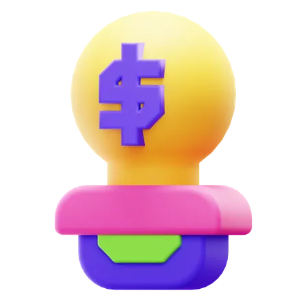 IDEA MONEY  3D Icon