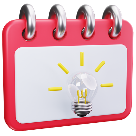 Idea Schedule  3D Icon