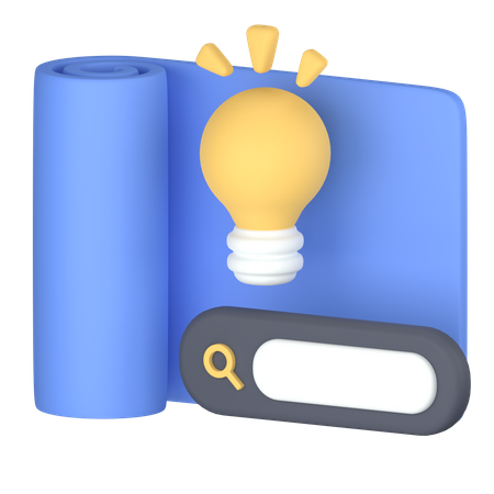 Idea search  3D Icon