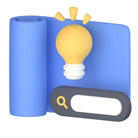 Idea search  3D Icon