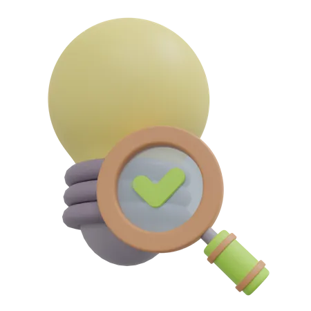Idea Search  3D Icon