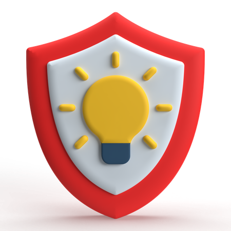 Seguridad de ideas  3D Icon