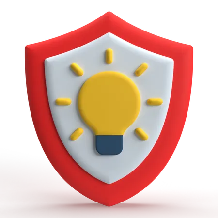 Seguridad de ideas  3D Icon