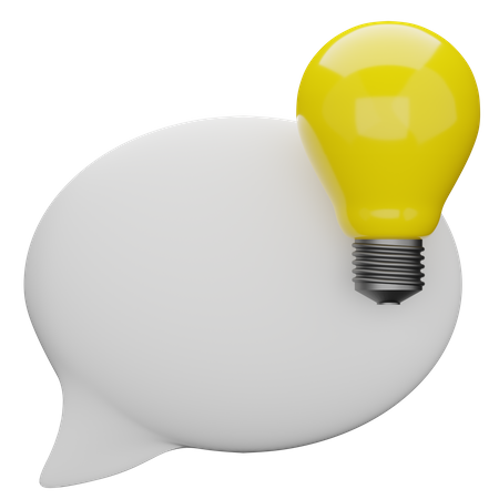 Idea Talk  3D Icon