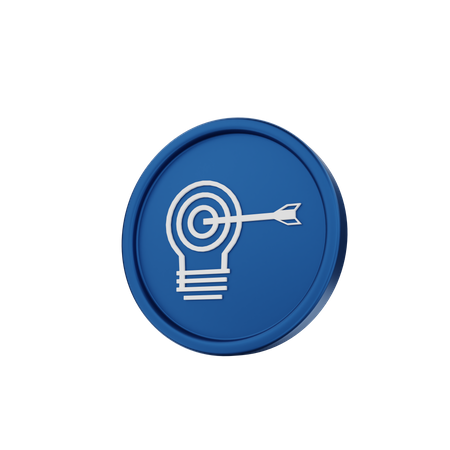 Idea Target  3D Icon