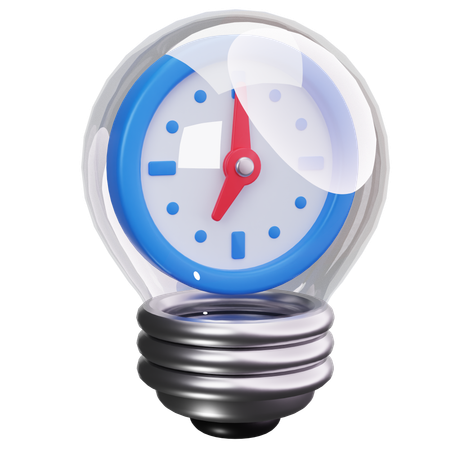 Idea Time  3D Icon