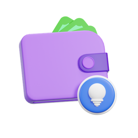 Idea Wallet  3D Icon