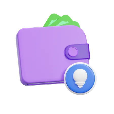 Idea Wallet  3D Icon