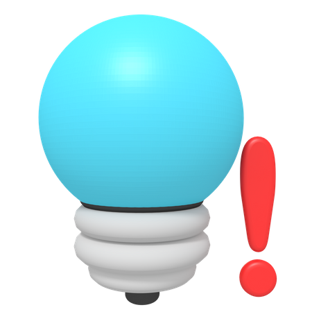 Idea Warning  3D Icon