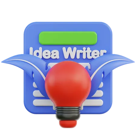 Idea Writer  3D Icon