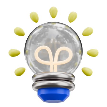 Idée ampoule  3D Icon