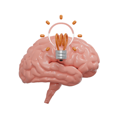 Idée de cerveau  3D Icon