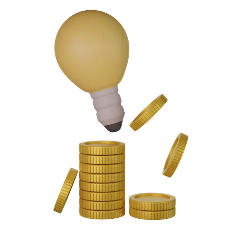 Idée financière  3D Icon