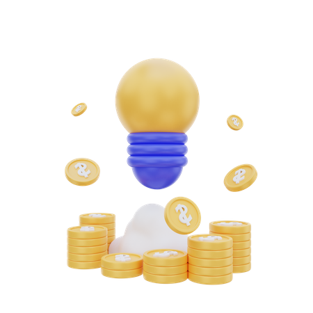 Idée financière  3D Icon