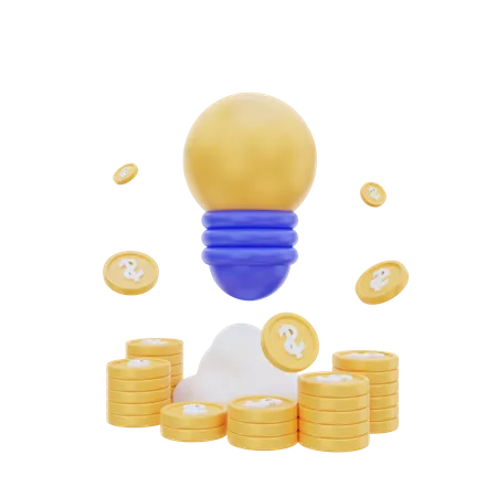 Idée financière  3D Icon