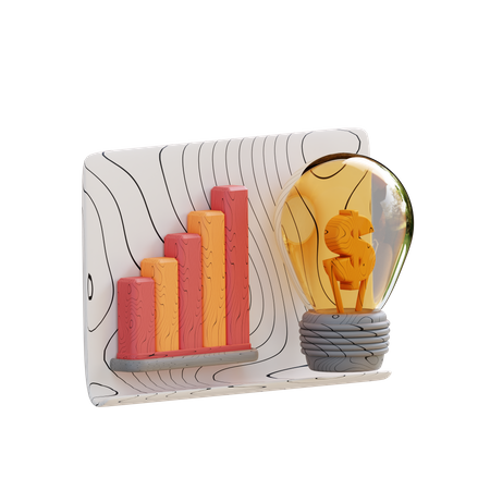 Idée financière  3D Icon