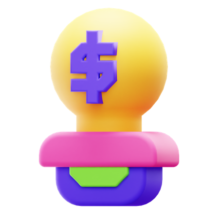 Idee Geld  3D Icon