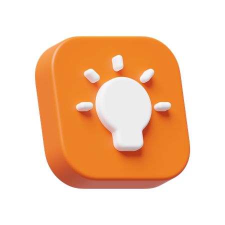 Idée Lightblub  3D Icon