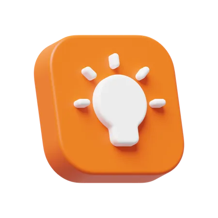 Idée Lightblub  3D Icon