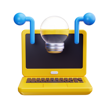 Idée d'ordinateur portable  3D Icon