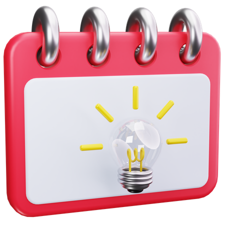 Calendrier des idées  3D Icon
