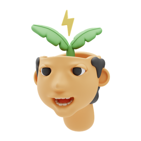 Idée verte  3D Icon