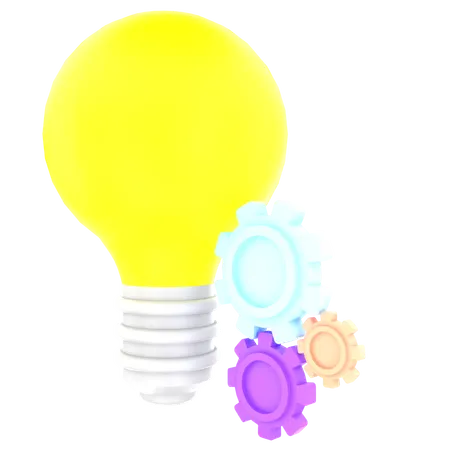 Ideengenerierung  3D Icon