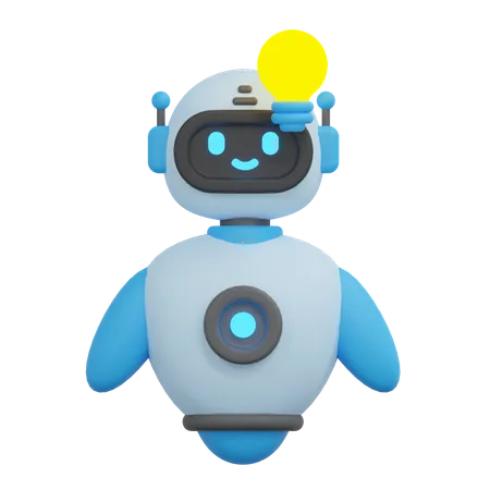 Robô de ideias  3D Icon