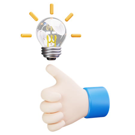 Ideia criativa  3D Icon