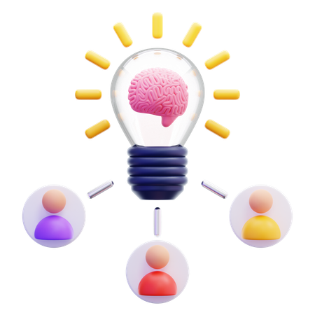 Ideia de brainstorming  3D Icon
