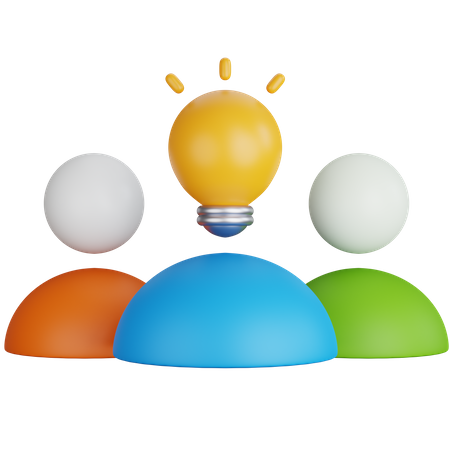 Ideia de equipe  3D Icon
