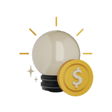 Ideia de moeda  3D Icon