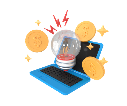 Ideia de negócio  3D Icon