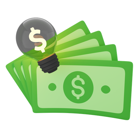 Ideia de dinheiro  3D Icon