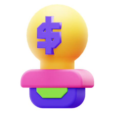 Dinheiro de ideia  3D Icon