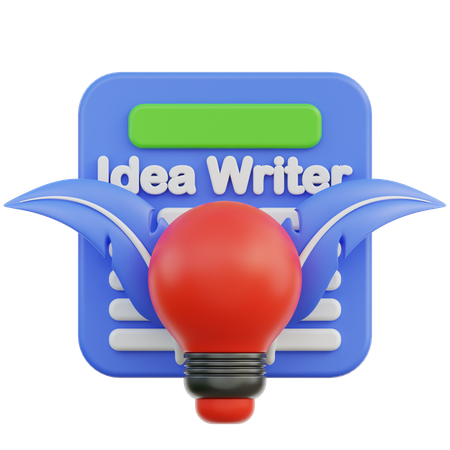 Escritor de ideias  3D Icon