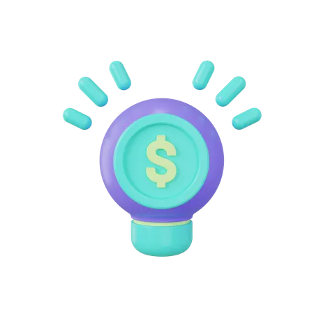 Ideia de financiamento  3D Icon