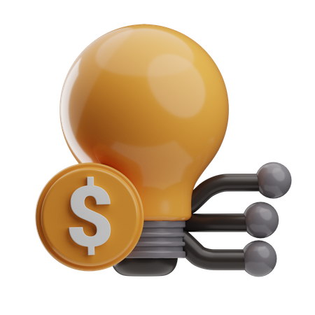 Ideia financeira  3D Icon