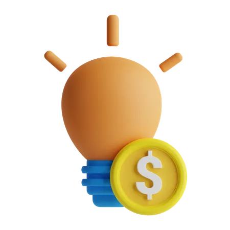 Ideia financeira  3D Icon