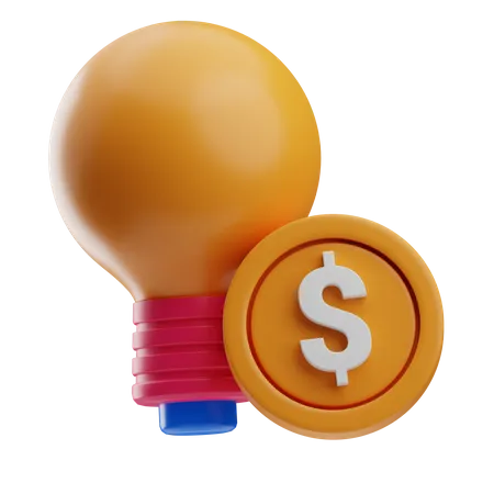 Ideia financeira  3D Icon