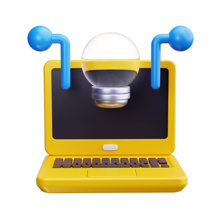 Ideia de laptop  3D Icon