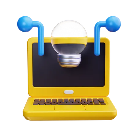 Ideia de laptop  3D Icon